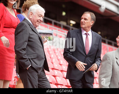 Anfield, Liverpool, UK. 09th Sep, 2016. Official Opening of Anfield's Main Stand. Reds legends Ian Callaghan and Phil Thompson arrive at today's opening ceremony. Credit:  Action Plus Sports/Alamy Live News Stock Photo
