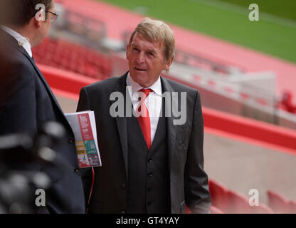 Anfield, Liverpool, UK. 09th Sep, 2016. Official Opening of Anfield's Main Stand. Liverpool former player and manager Kenny Dalglish arrives at today's opening ceremony. Credit:  Action Plus Sports/Alamy Live News Stock Photo