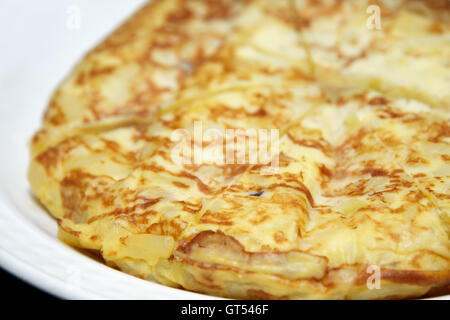 Spanish omelette with vegetables Stock Photo