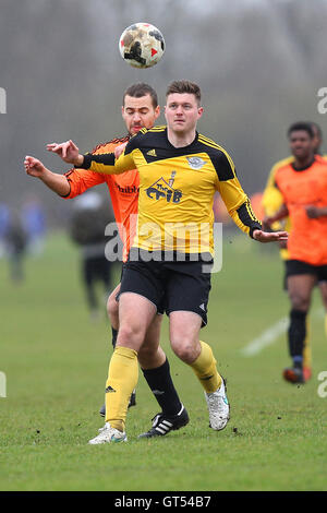 Boroughs United vs Wojak Sunday - Hackney & Leyton Sunday League Junior Cup Final at South Marsh, Hackney Marshes, London - 29/03/15 - Self billing applies where appropriate - contact@tgsphoto.co.uk - NO UNPAID USE Stock Photo