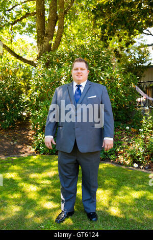 Handsome Groom Portraits Stock Photo