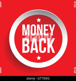 Money Back Guarantee label Stock Vector