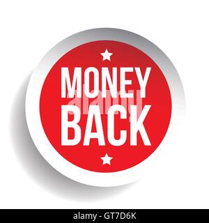 Money Back Guarantee label Stock Vector