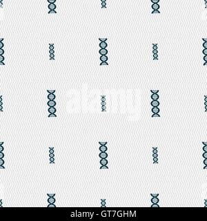 DNA sign. Seamless pattern with geometric texture. Vector Stock Vector