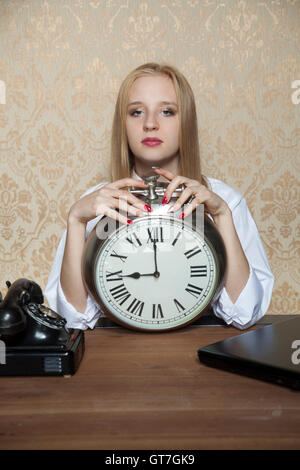 what time you start work Stock Photo