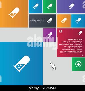chemistry icon sign. buttons. Modern interface website buttons with cursor pointer. Vector Stock Vector