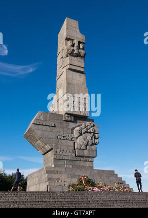 The memorial at Westerplatte, near the city of Gdansk in nothern Poland Stock Photo