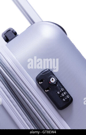 TSA security lock with a dual key-combination lock mechanism allowing the agents of the Department of Homeland Security Stock Photo