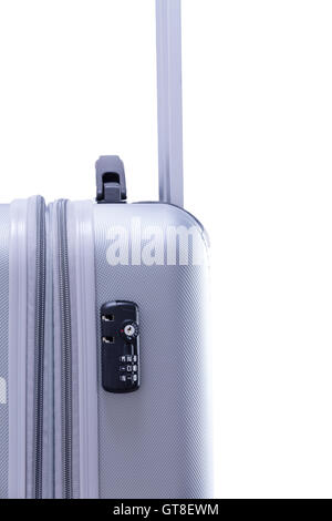 TSA travel lock on a suitcase, approved by the Department of Homeland Security, America as it allows their agents access to the Stock Photo