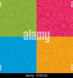 Seamless Paisley Vector Pattern Stock Vector