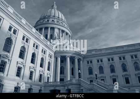 State capitol building, Madison. Image of state capitol building in Madison, Wisconsin, USA. Stock Photo