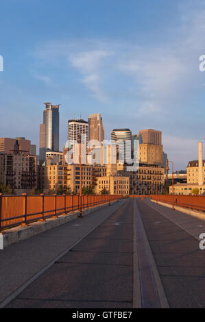 Minneapolis. Image of city of Minneapolis in the early morning. Stock Photo
