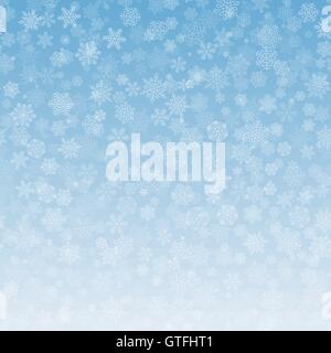 Snowflakes Background Christmas Gradient Stock Vector