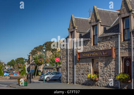 The small village of Tarves in the county of Aberdeenshire, Scotland, UK Stock Photo