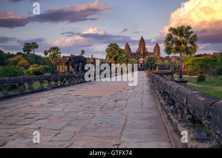 Angkor Wat in Cambodia Stock Photo