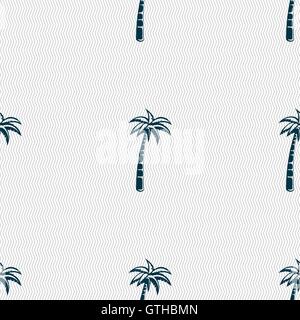 Palm sign. Seamless pattern with geometric texture. Vector Stock Vector