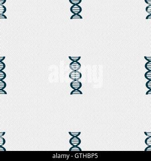 DNA sign. Seamless pattern with geometric texture. Vector Stock Vector