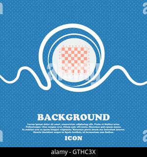 Chess board background design. Elegant flat chess board for poster,  placard, cover template and wallpaper. Surface for flyer, banner and wall  decoration. Chess board background, vector illustration Stock Vector