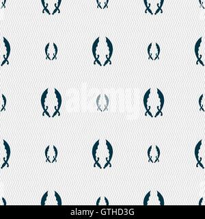 Saber sign. Seamless pattern with geometric texture. Vector Stock Vector