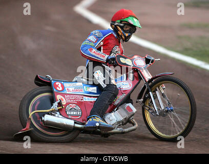 Kris Kasprzak of Lakeside - Lakeside Hammers vs Swindon Robins - Sky Sports Elite League at Arena Essex, Purfleet - 17/08/07 Stock Photo