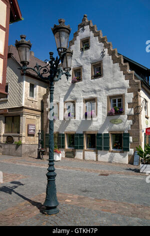 Old buildings in town square,Waldenburg,Baden-Wurttemberg,Germany Stock Photo