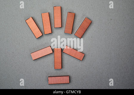 mask copper staples Stock Photo