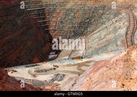 Open cut gold mine, Gwalia Western Australia Stock Photo