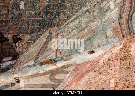 Open cut gold mine, Gwalia Western Australia Stock Photo