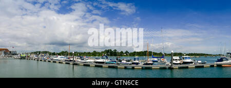 Lymington Marina, Lymington, Hampshire, England, UK. Stock Photo