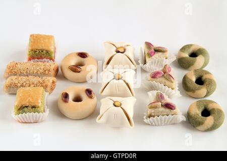 Selection of oriental cakes Stock Photo