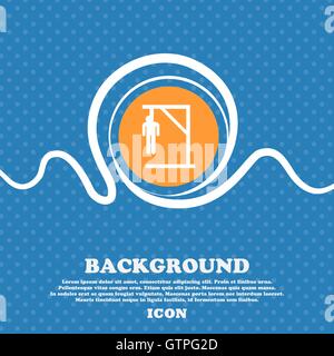 Suicide concept icon sign. Blue and white abstract background flecked with space for text and your design. Vector Stock Vector
