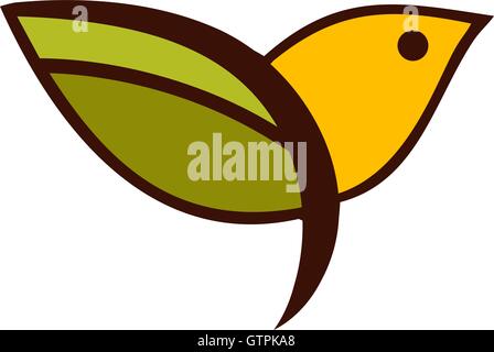 Bird logo. Bird isolated on white background. Bird vector icon illustration. Bird isolated vector. Bird abstract style. Stock Vector