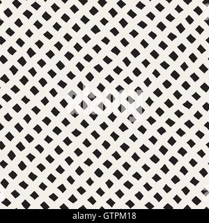 Vector Seamless Diagonal Rhombus Grid Pattern Stock Vector