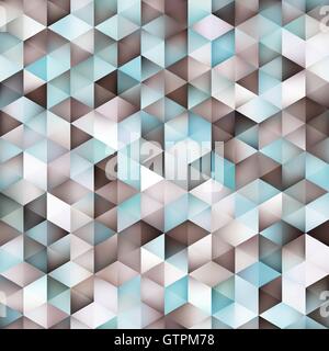 Vector Seamless Multicolor Gradient Triangle Shape Grid Geometric Pattern Stock Vector