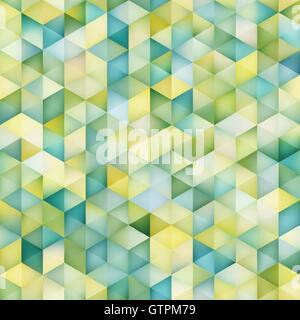 Vector Seamless Multicolor Gradient Triangle Shape Grid Geometric Pattern Stock Vector