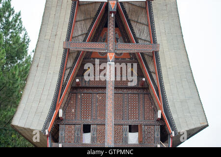 Toraja traditional house called Tongkonan Stock Photo