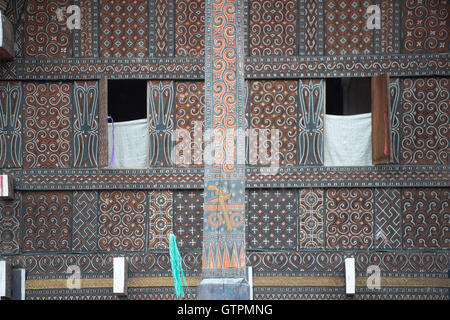 Toraja traditional house called Tongkonan Stock Photo