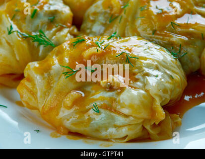 cabbage Tolma  Georgian style-  stuffed vegetable dishes. Stock Photo