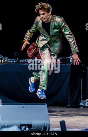 The Cuban Brothers at Bestival Robin Hill Country Park Isle of Wight Uk 09-09-16 Stock Photo