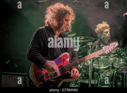 UK. 10th September, 2016. The Cure just off stage at Bestival 2016 on the Isle of Wight Credit:  Russell Collins/Alamy Live News Stock Photo