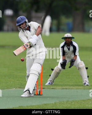 Victoria Park Juniors vs Island - Victoria Park Community Cricket League - 24/06/08 Stock Photo