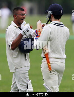 Victoria Park Juniors vs Island - Victoria Park Community Cricket League - 24/06/08 Stock Photo