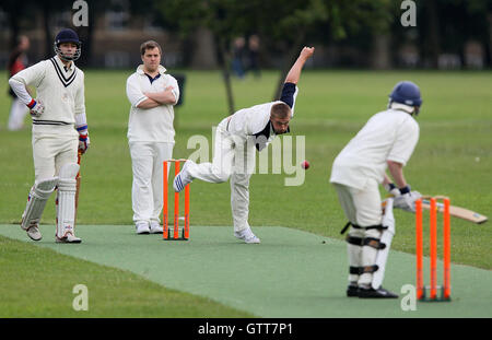 Victoria Park Juniors vs Island - Victoria Park Community Cricket League - 24/06/08 Stock Photo