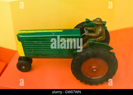 Oliver 77 tractor, die cast toy, circa 1948 -USA Stock Photo