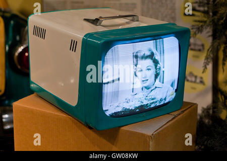 1950s era portable TV - USA Stock Photo