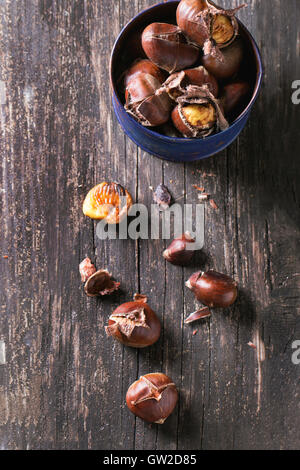 Baked edible chestnuts