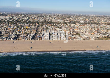 Hermosa Beach coastal community near Los Angeles in Southern California. Stock Photo