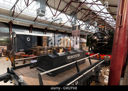 goods yard replica at Swindon railway museum England UK Stock Photo