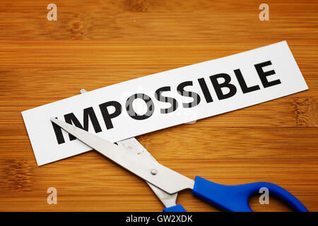 Impossible becomes possible Stock Photo