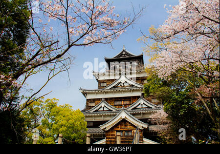 Hiroshima Castle in Japan Stock Photo